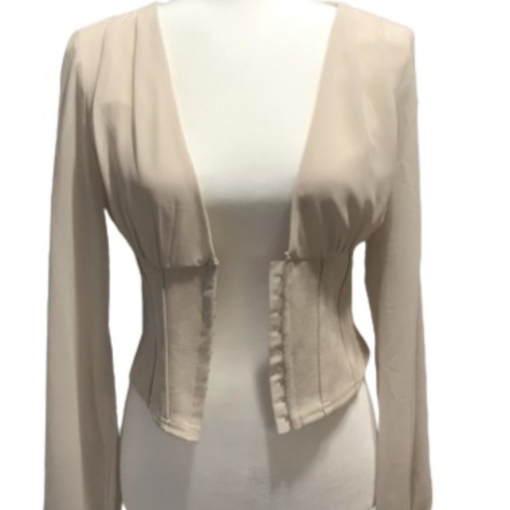 Madrag Beige Hook Front Top